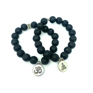 Lava Bead Bracelets - Shell Cavé Studio - Painted Door on Main