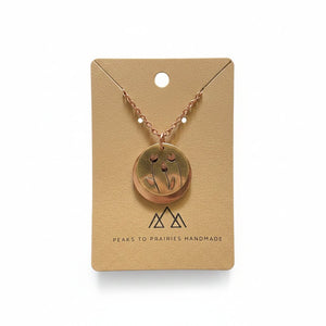 Layered Silhouette Copper & Brass Necklaces - Painted Door on Main