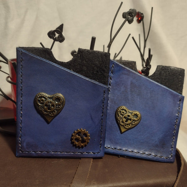 Leather Card Holders - Magic Threads Creations - Painted Door on Main