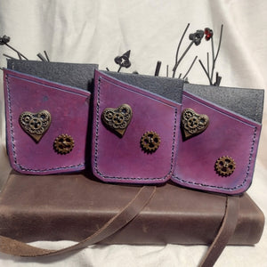 Leather Card Holders - Magic Threads Creations - Painted Door on Main
