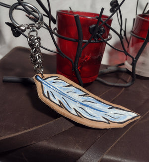 Leather Keychains - Magic Threads Creations - Painted Door on Main