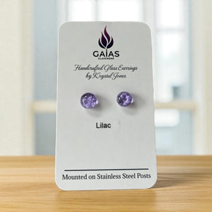 Glass Stud Earrings - Painted Door on Main