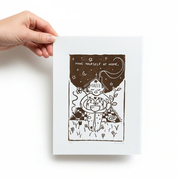 Linocut Prints - HannadMade - Painted Door on Main