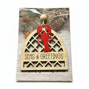 Lobster Trap Ornament - Uniquely Greek by Barb - Painted Door on Main