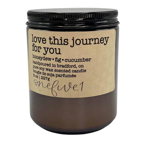 'Love this journey for you' Candle - onefive1 - Painted Door on Main