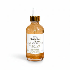 Luxe Goddess Crystal Infused Body Oil - Bewitched Aromas - Painted Door on Main