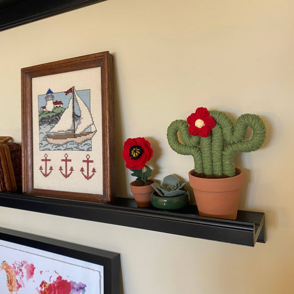 Macrame Cactus Forever Plant - ForgetBKnot - Painted Door on Main