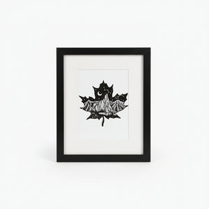 Maple Leaf Art Print - Mountain Mornings - Painted Door on Main