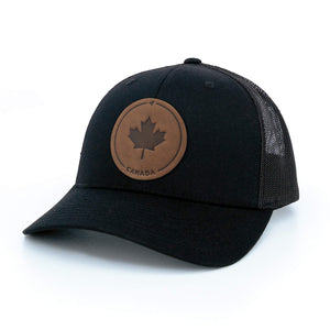 Maple Leaf Leather Patch Hat - Painted Door on Main