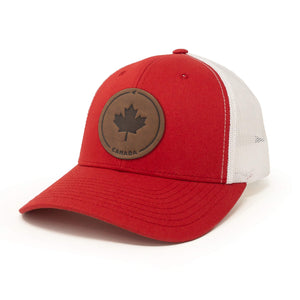 Maple Leaf Leather Patch Hat - Painted Door on Main