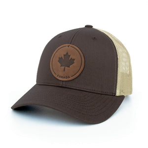 Maple Leaf Leather Patch Hat - Painted Door on Main