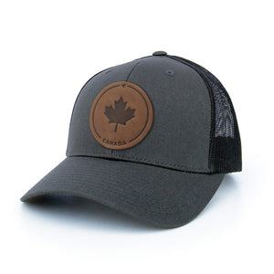 Maple Leaf Leather Patch Hat - Painted Door on Main