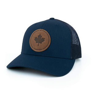 Maple Leaf Leather Patch Hat - Painted Door on Main