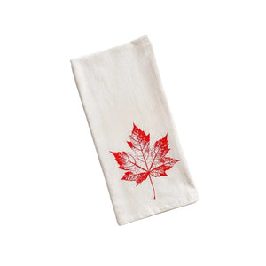 Maple Leaf Organic Cotton Tea Towel - Painted Door on Main