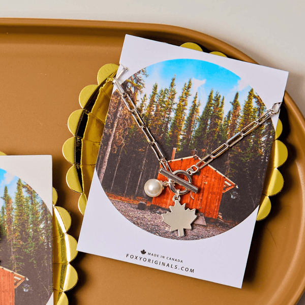 Maple Leaf Toggle Necklace - Foxy Originals - Painted Door on Main