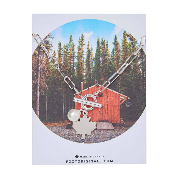 Maple Leaf Toggle Necklace - Foxy Originals - Painted Door on Main