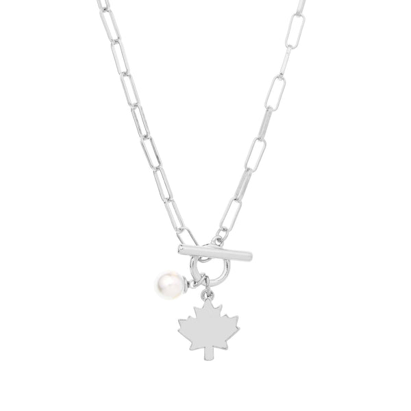 Maple Leaf Toggle Necklace - Foxy Originals - Painted Door on Main