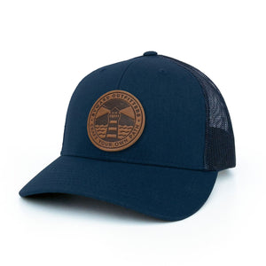 Maritime Lighthouse Leather Patch Hat - Painted Door on Main