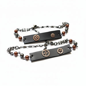 Metal & Leather Bracelets - Magic Threads Creations - Painted Door on Main