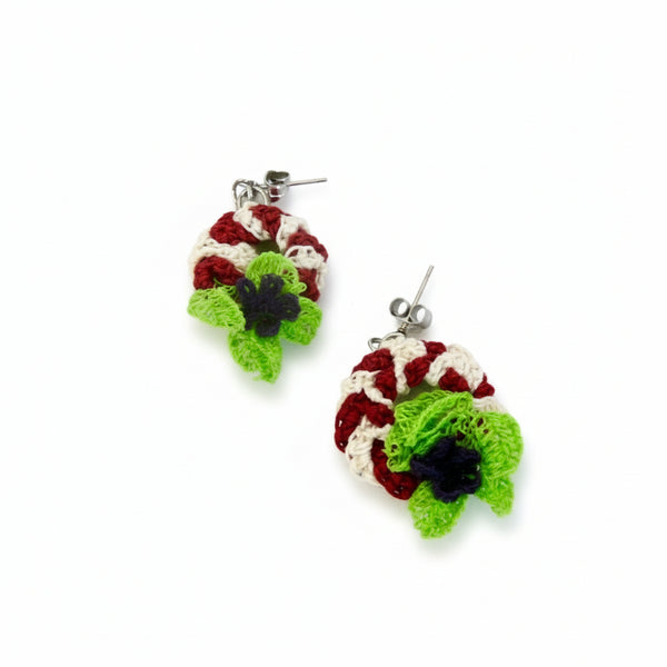 Micro Crochet Earrings - HG Craft - Painted Door on Main