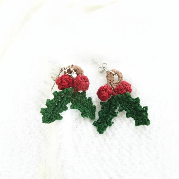 Micro Crochet Earrings - HG Craft - Painted Door on Main
