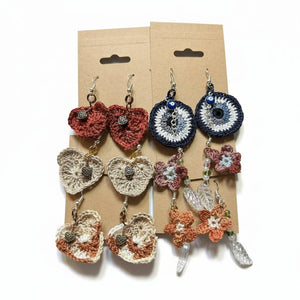 Micro Crochet Earrings - Magic Threads Creations - Painted Door on Main