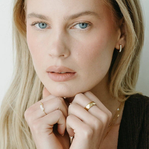 Milan Hoops - Petit Gold - Painted Door on Main