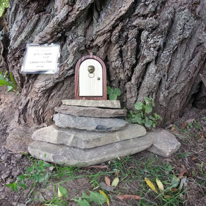Mini Pixie Paradise Fairy Door - Painted Door on Main