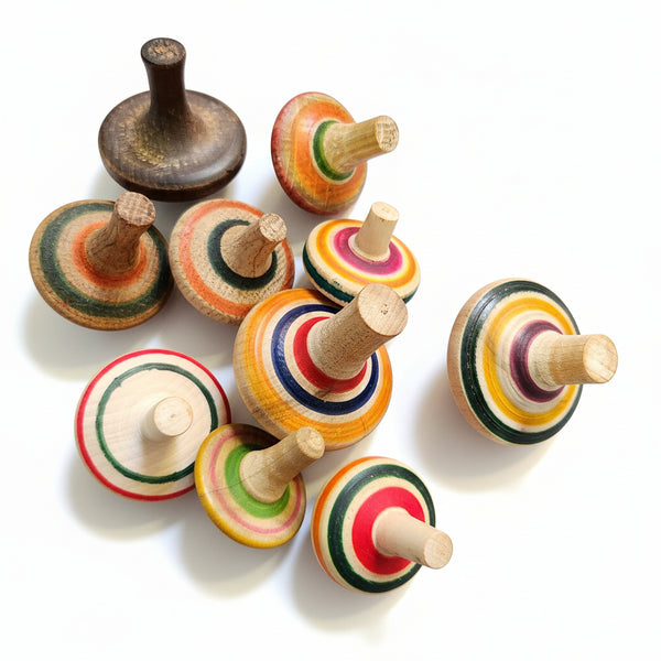 mini Wooden Tops/Spinners/Fidgets - Bob Shave Woodcrafts - Painted Door on Main