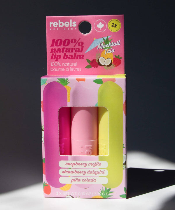 Mocktail Trio Lip Balm - Rebels Refinery - Painted Door on Main