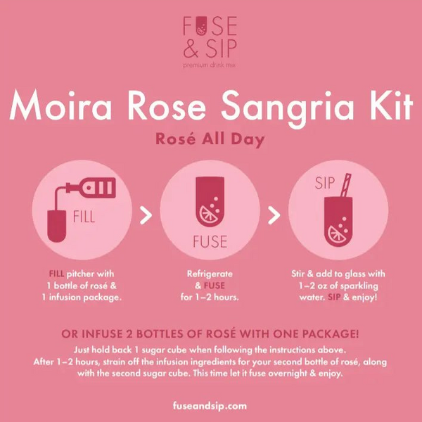 Moira Rosé Sangria Kit - Fuse and Sip - Painted Door on Main