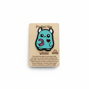 Monster Pocket Hug - Noodle Art - Painted Door on Main