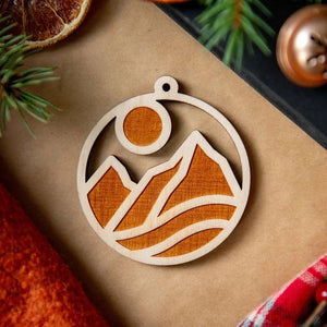 Mountain Ornament|Rearview Mirror Charm - Painted Door on Main