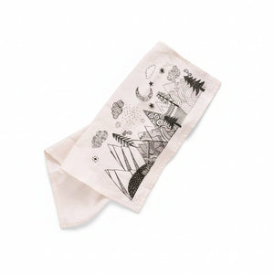 Mountain Tops Organic Cotton Tea Towel - Painted Door on Main