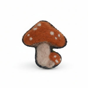 ]Mushroom Brooches - Elaine Grandon Fibre Arts - Painted Door on Main