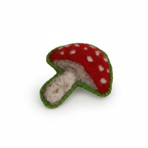 Mushroom Brooches - Elaine Grandon Fibre Arts - Painted Door on Main