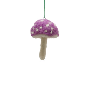Mushroom Ornaments - Elaine Grandon Fibre Arts - Painted Door on Main