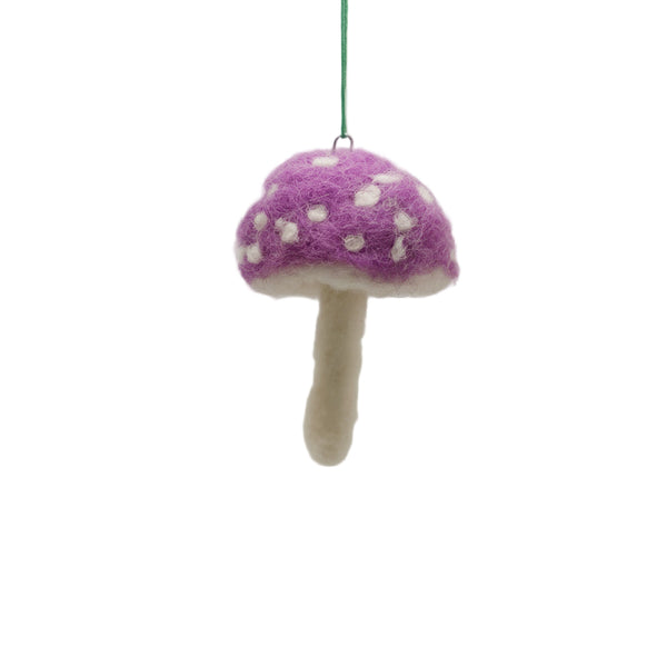 Mushroom Ornaments - Elaine Grandon Fibre Arts - Painted Door on Main