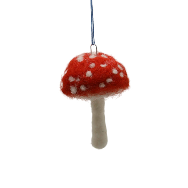 Mushroom Ornaments - Elaine Grandon Fibre Arts - Painted Door on Main
