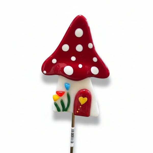 Mushroom Plant Picks - A Touch Of Glass - Painted Door on Main