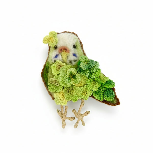 Needle Felted & Crocheted Brooches - HG Craft - Painted Door on Main