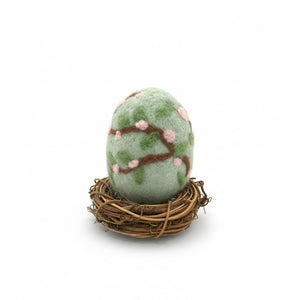 Needle Felted Eggs With Nest - Painted Door on Main