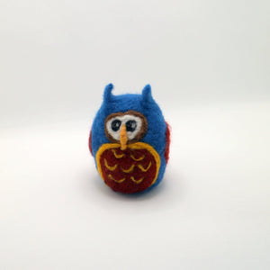 Needle Felted Owls | Fall Decor - Painted Door on Main