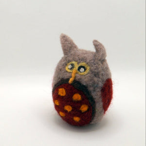 Needle Felted Owls | Fall Decor - Painted Door on Main