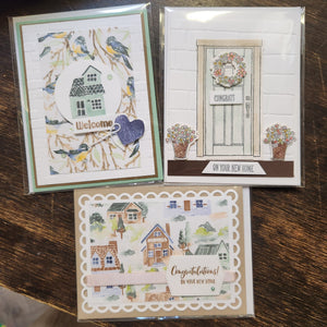 New Home Cards - Crafty by Nicole - Painted Door on Main
