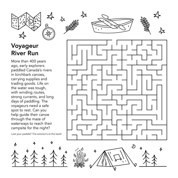 Oh Canada! A Colouring & Activity Adventure Book - Painted Door on Main