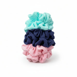 Organic Waffle Knit Scrunchies - Painted Door on Main - 155 Alayna B & Co.