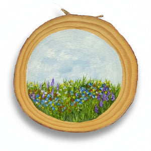 Original Oil on Wood 6" - Painted Door on Main