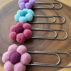 Oversized Paperclip Flower Bookmarks - Painted Door on Main