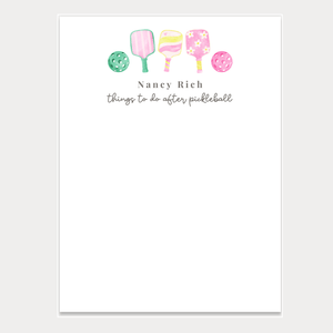 Pickleball Paddle Notepad – Personalized - Painted Door on Main